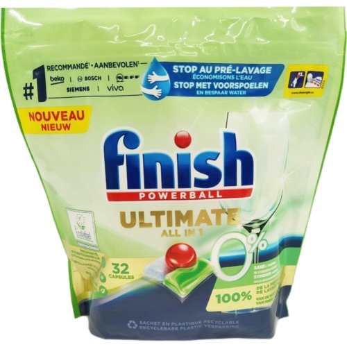 Таблетки для посудомоечных машин «Finish» Ultimate All in 1, 32 шт