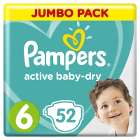 

Подгузники"PAMPERS"АВ6(extra large,52шт)