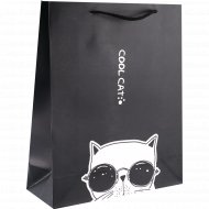 Подарочный пакет «Cool Cat» 26х32х12 см