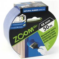 Лента малярная «Zoom» профессиональная, 48 мм/50 м, синяя