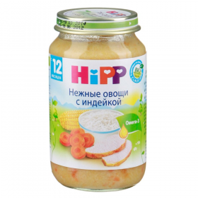 Пюре мясорастительное «HiPP» сочные овощи с индейкой, 220 г