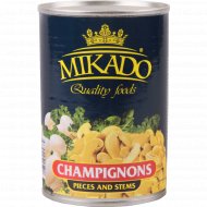 Шампиньоны консервированные «Mikado» резаные, 425 г