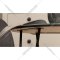 Журнальный стол «ТриЯ» ДП 1-03-09, стекло мрамор белый/черный, 480х605 мм