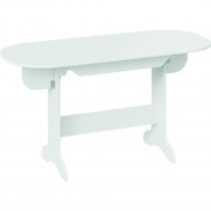 Обеденный стол «ТриЯ» Аманда, белый ясень, 840(1400)х600 мм