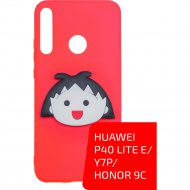 Чехол «Volare Rosso» с попсокетом, для Huawei P40 lite E/Y7p/Honor 9c, красный/Девочка