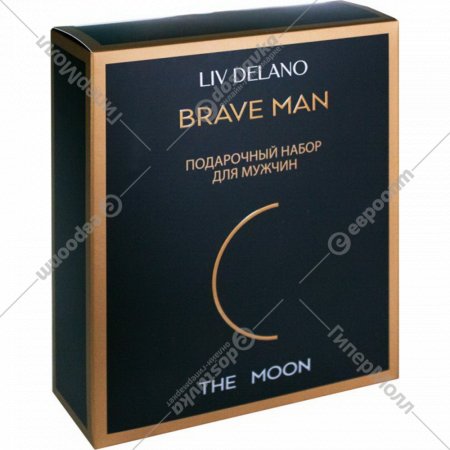 Подарочный набор для мужчин «Liv Delano» Brave Men. The Moon, шампунь для всех типов волос + гель для душа, 500 г