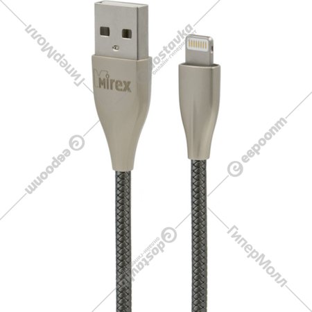 Кабель «Mirex» 13700-BC017IGR, USB 2.0 AM-8pin Lightning, 1.2 м