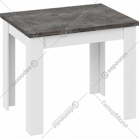 Стол «ТриЯ» Промо Тип 3, ателье темный/белый, 900(1698)х670 мм
