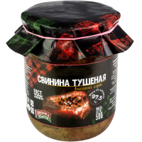 

Свинина тушеная "МПК" (в/с)0.5л