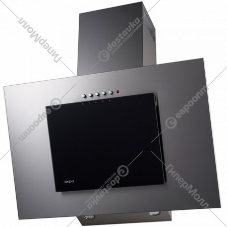 Вытяжка кухонная «Akpo» Nero Eco 50, WK-4, чёрное стекло/серый