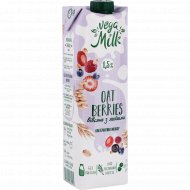 Напиток овсяный «Vega milk» с ягодами, 1.5%, 950 мл