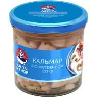 Мясо кальмара «Санта Бремор» в заливке и собственном соку, 300 г