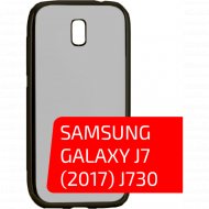 Чехол-накладка «Volare Rosso» Frame TPU, для Samsung Galaxy J7 2017 J730, прозрачно-черный