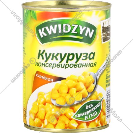Кукуруза «Kwidzyn» консервированная сладкая, 400 г