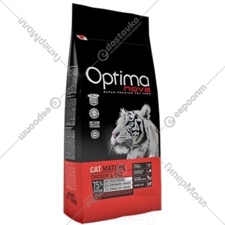 Корм для кошек «Optimanova» Cat Adult Mature Chicken&Rice, 1595, 2 кг