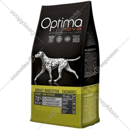 Корм для собак «Optimanova» Grain Free Adult Digestive Rabbit&Potato, 1574, беззерновой, 12 кг