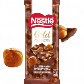 Шо­ко­лад «Nestle» темный, с цель­ным фун­ду­ком, 85 г