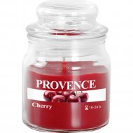 Свеча «Provence» в стеклянном подсвечнике, вишня, 565030, 9 см