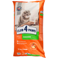 

Сух.корм д/к прем"CLUB 4 PAWS"кур,14кг