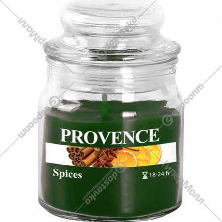 Свеча «Provence» в стеклянном подсвечнике, пряности, 565035, 9 см