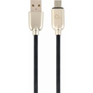Кабель «Gembird» Cablexpert Premium rubber, CC-USB2R-AMmBM-2M, black, 2 м
