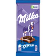 Шоколад «Milka» с печеньем Oreo и вкусом ванили, 92 г