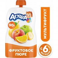 Пюре фруктовое «Агуша» мультифрукт, 90 г