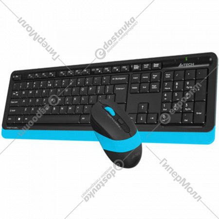 Клавиатура + мышь «A4Tech» Fstyler FG1010, grey/blue