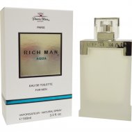 Туалетная вода мужская «Paris Bleu Parfums» Rich Man Aqua, 100 мл
