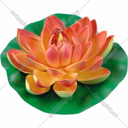 Искусственный цветок «Floraland» Лилия водяная, GW7239, оранжевый, 19 см