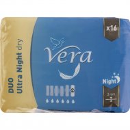 Прокладки женские гигиенические «Vera» Ultra Night Dry, 16 шт