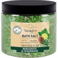 Соль для ванн «Nord's Secret» тонизирующая, бергамот и кедр, 520 г