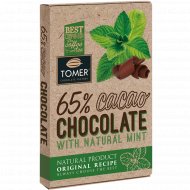 Шоколад «Томер» горький 65%, с мятой, 90 г