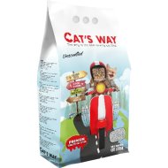 Наполнитель для туалета «Cat's Way» Natural, комкующийся, без аромата, CTSWYBX06-001, 5 л