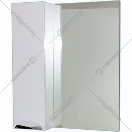 Шкаф для ванной «СанитаМебель» Камелия-08 Д3, левый, белый, с зеркалом