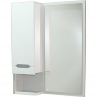 Шкаф для ванной «СанитаМебель» Сизаль 14.500, с зеркалом, правый