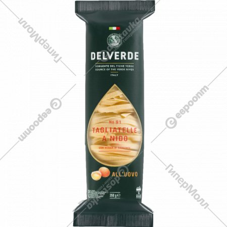 Макаронные изделия «Delverde» гнёзда средние с яйцом, 250 г