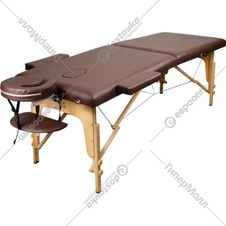 Массажный стол «Atlas Sport» складной 2-с, + сумка, коричневый, 60 см