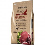 Корм для кошек «Fitmin» Purity Hairball, с говядиной и печенью, 1.5 кг