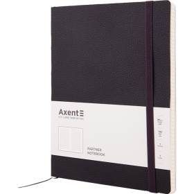 За­пис­ная книжка «Axent» Partner Soft L, клетка, черный, 8615-01, 96 л
