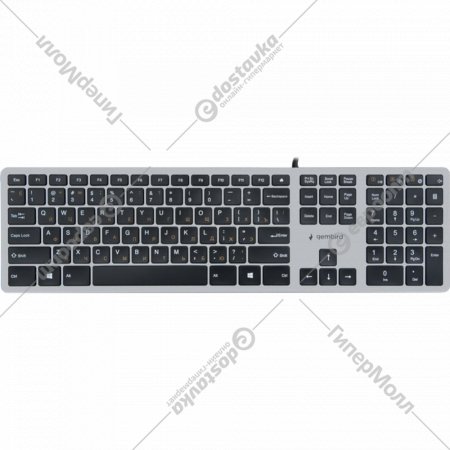 Клавиатура «Gembird» KB-8420, черный/серебряный