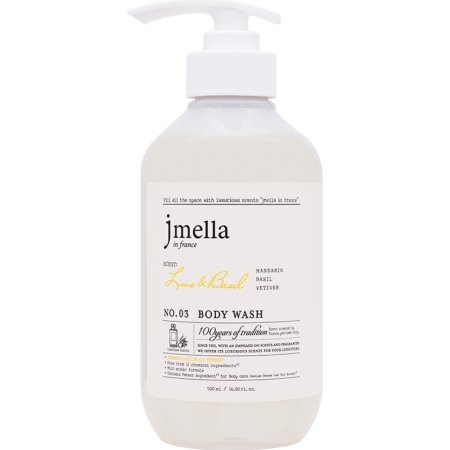 Лосьон для тела «Jmella» In France Lime & Basil Body Lotion, парфюмированный, 500 мл