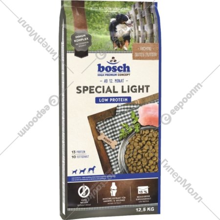 Корм для собак «Bosch Petfood» Special Light, с птицей, 12.5 кг