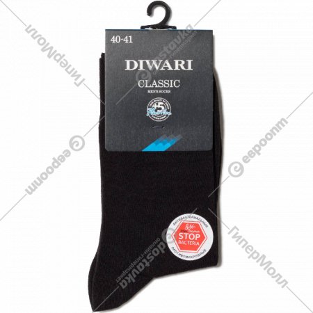 Носки мужские «DiWaRi» Classic, 7C-40СП, размер 25, черные