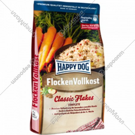 Корм для собак «Happy Dog» Flocken Vollkost Classic Flakes, злаки, 3 кг