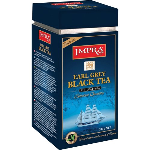 Чай черный «Impra» Earl Grey, жестяная банка, 200 г