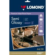 Фотобумага «Lomond» Bright Semi- Glossy, 102149, А4, 20 листов