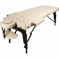 Массажный стол «Atlas Sport» LUX с memory foam, складной 3-с бежевый, 70 см
