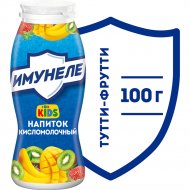 Кисломолочный напиток «Имунеле» Kids, тутти-фрутти 1,5%, 100 г