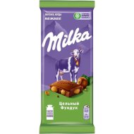 Шоколад молочный «Milka» с цельным фундуком, 80 г